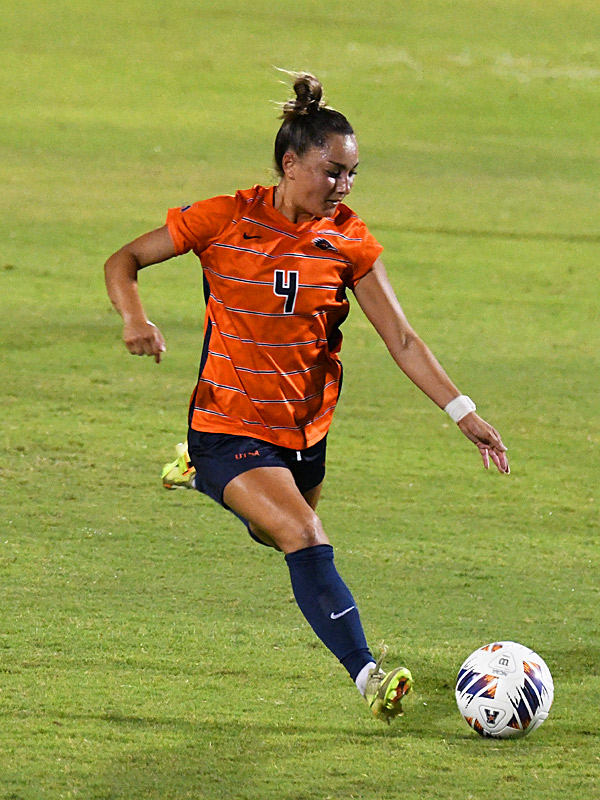 Leah Varela. UTSA beat Incarnate Word 3-1 in women's soccer on Thursday, Sept. 10, 2026, at Park West. - photo by Joe Alexander