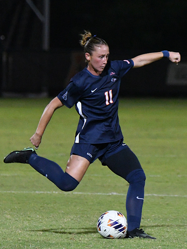 Addi O'Kelley. UTSA women's soccer lost to Santa Clara 1-0 on Thursday, Sept. 17, 2026, at Park West. - photo by Joe Alexander