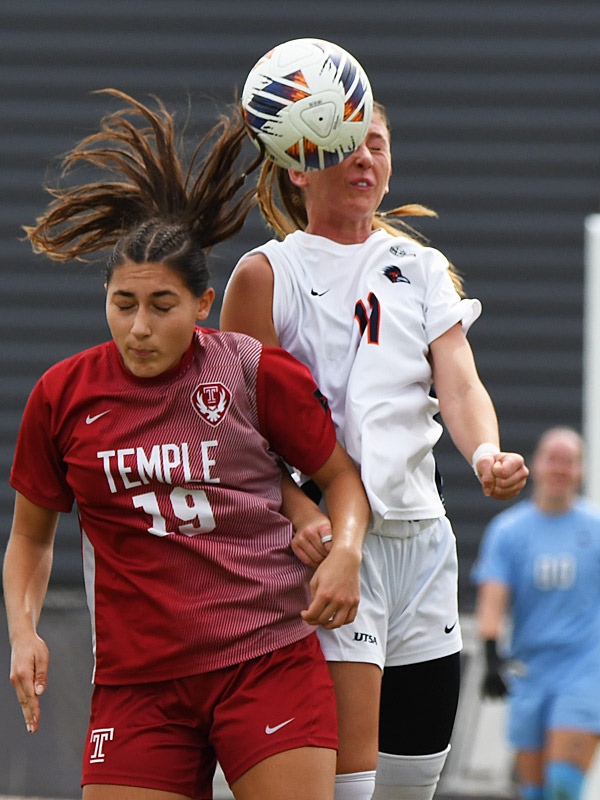 Addi O'Kelley. UTSA beat Temple 1-0 in American Conference women's soccer at Park West, Sunday, Oct. 25, 2026. - photo by Joe Alexander