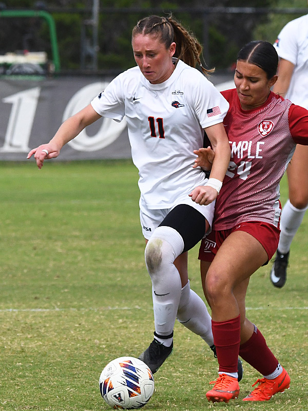 Addi O'Kelley. UTSA beat Temple 1-0 in American Conference women's soccer at Park West, Sunday, Oct. 25, 2026. - photo by Joe Alexander