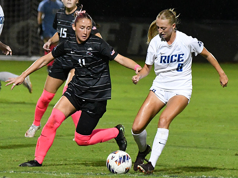 Addi O'Kelley. UTSA women's soccer lost to Rice 3-0 on Friday, Oct. 2, 2026, at Park West in American Conference action. - photo by Joe Alexander
