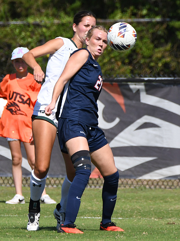 Caroline Pelkofski: UTSA women's soccer's 2-1 victory over UAB on Sunday, Oct. 11, 2026, at Park West. - photo by Joe Alexander