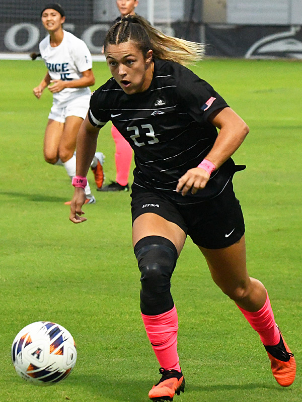 Brooklyn Bailey. UTSA women's soccer lost to Rice 3-0 on Friday, Oct. 2, 2026, at Park West in American Conference action. - photo by Joe Alexander