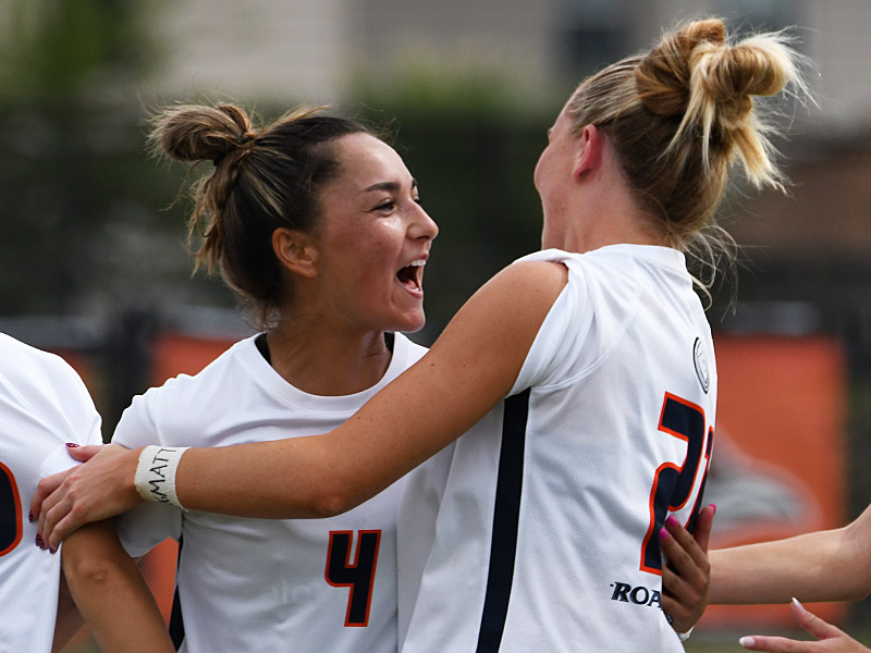Leah Varela scored on a first-half penalty kick as UTSA beat Temple 1-0 in American Conference women's soccer on Sunday, Oct. 25, 2026, at Park West. - photo by Joe Alexander