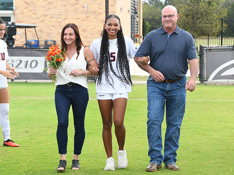 UTSA women's soccer honored Taliyah Spain for Senior Day on Sunday, Oct. 25, 2025, at Park West. - photo by Joe Alexander