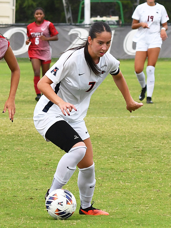 Ava Jackson. UTSA beat Temple 1-0 in American Conference women's soccer at Park West, Sunday, Oct. 25, 2026. - photo by Joe Alexander