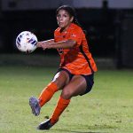 Aaliyaiah Durden. UTSA women's soccer tied Tulsa 1-1 on Thursday, Oct. 15, 2026, at Park West. - photo by Joe Alexander
