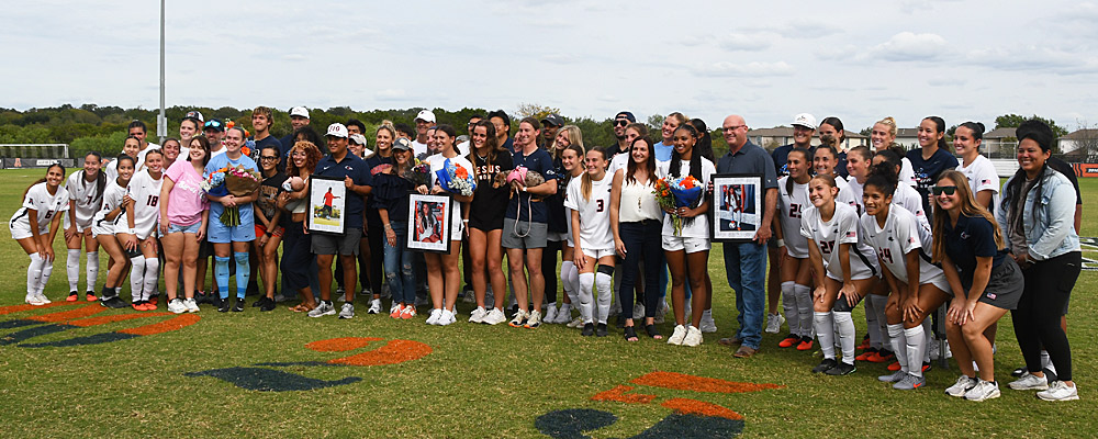 UTSA women's soccer honored Jasmine Kessler, Kameron Kloza and Taliyah Spain for Senior Day on Sunday, Oct. 25, 2025, at Park West. - photo by Joe Alexander